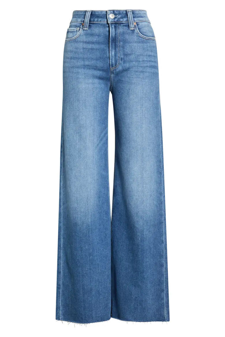 Anessa Raw Hem Wide Leg Jeans (Women) | Nordstrom | Nordstrom