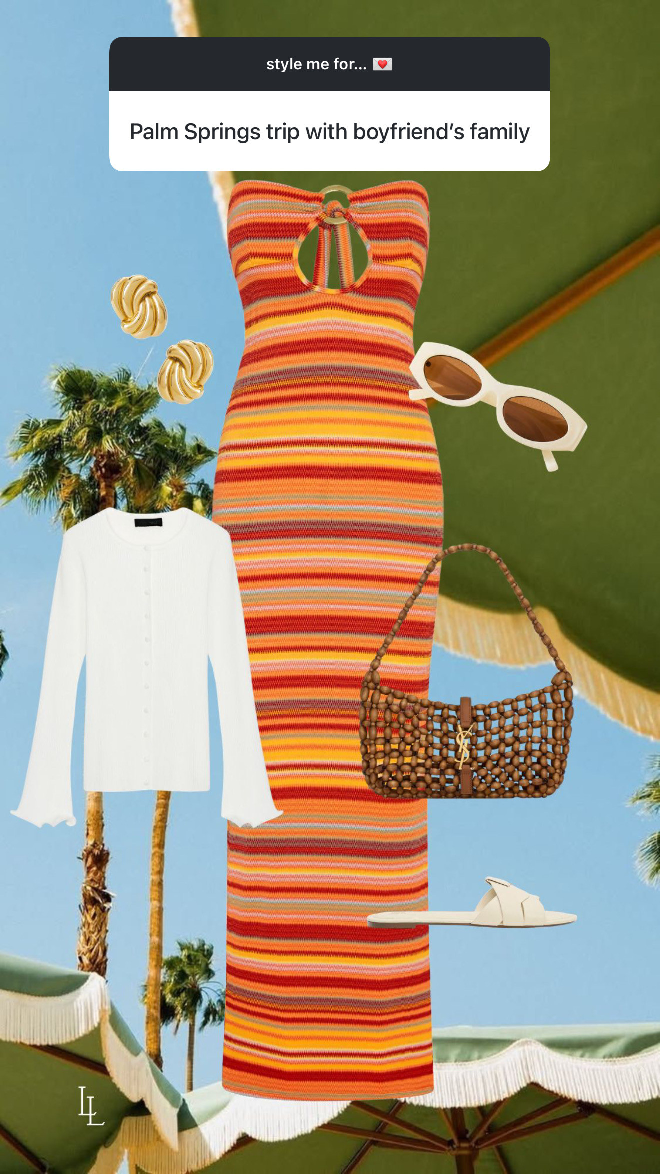 Style me for palm springs with my boyfriends family! 
Monday swim, Zara, YSL, anthropologie 

 #LTKSeasonal #LTKTravel