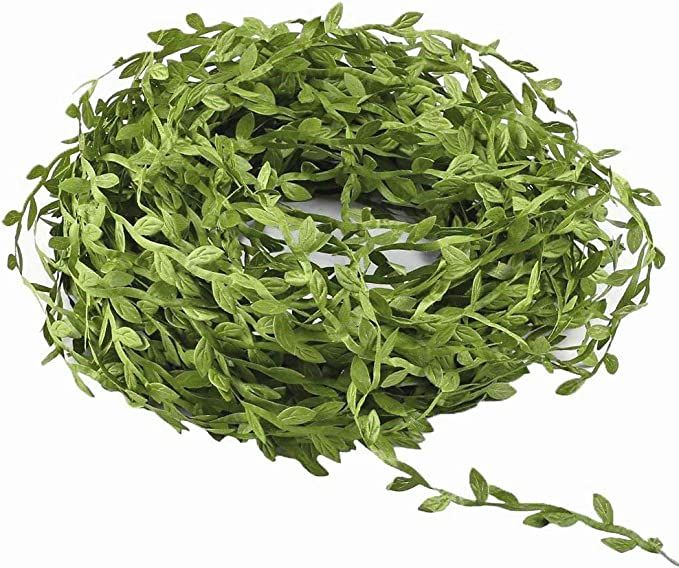 MMkiss 65 Ft Artificial Vines,Artificial Eucalyptus Leaf Garland Fake Hanging Plants Leaves DIY W... | Amazon (US)