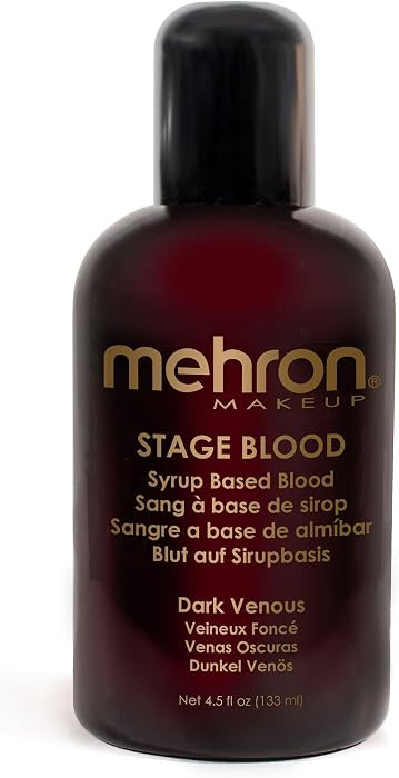 Mehron Makeup Stage Blood - 4.5 Fl oz DARK VENOUS, Fake Blood Makeup | Amazon (US)
