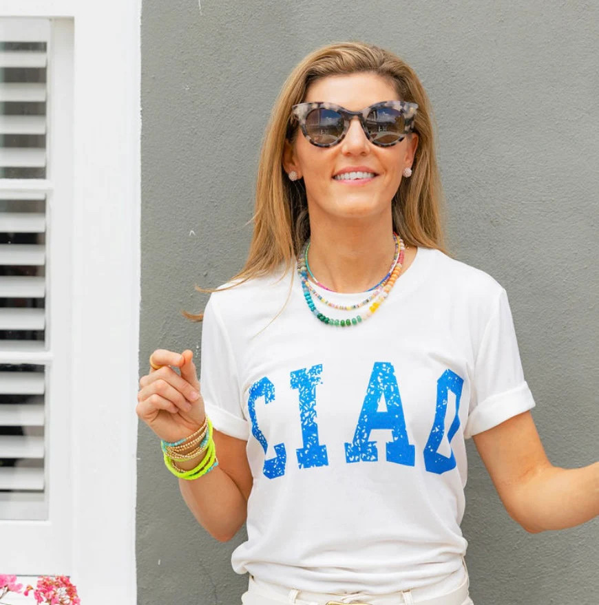 Ciao T-Shirt | Erin McDermott Jewelry