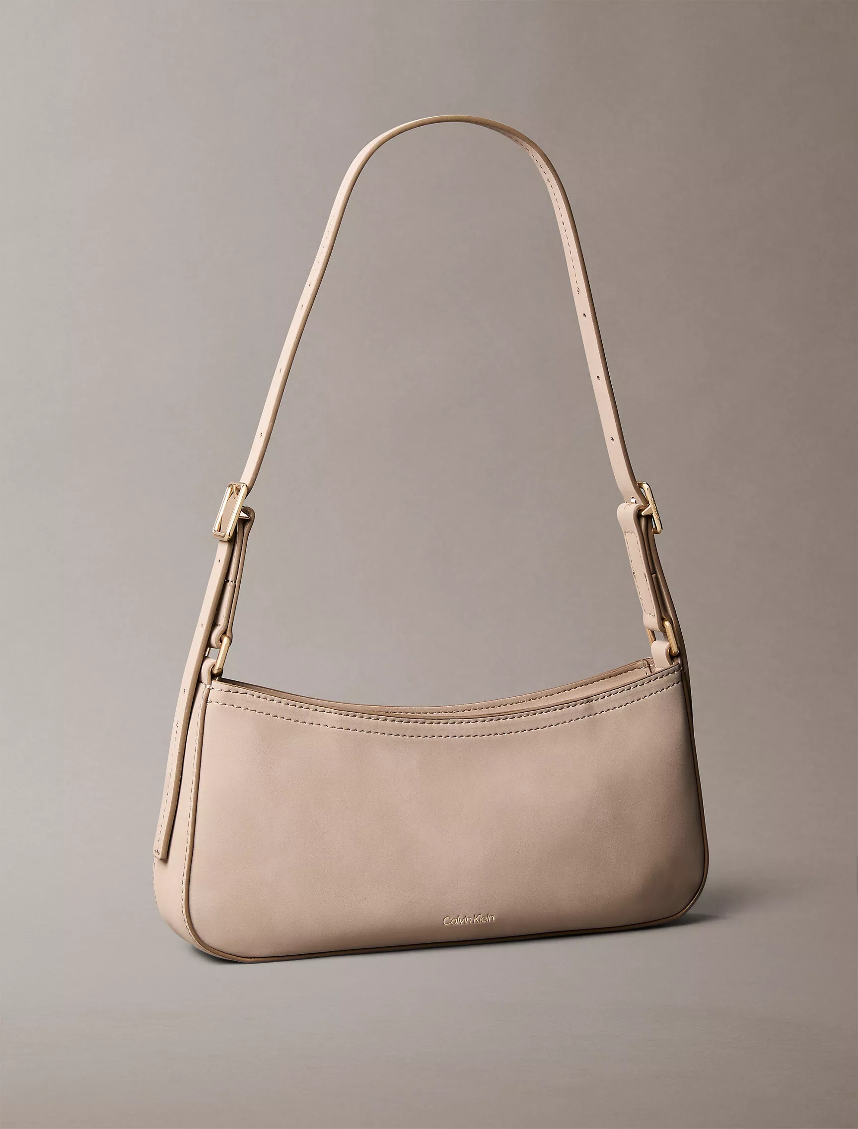 Sueded Minimal Monogram Small Shoulder Bag | Calvin Klein | Calvin Klein (US)