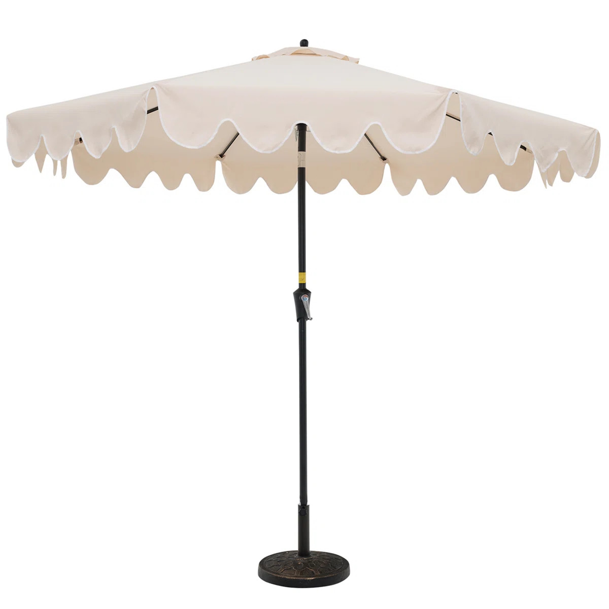 Arlmont & Co. 9 Ft Patio Umbrella 2-tier Market Table Umbrella With Sun-protective Canopy | Wayfair North America