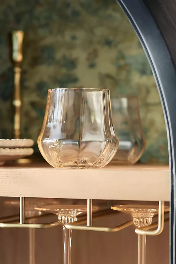 Cybelle Stemless Wine Glasses, Set of 4 | Anthropologie (US)