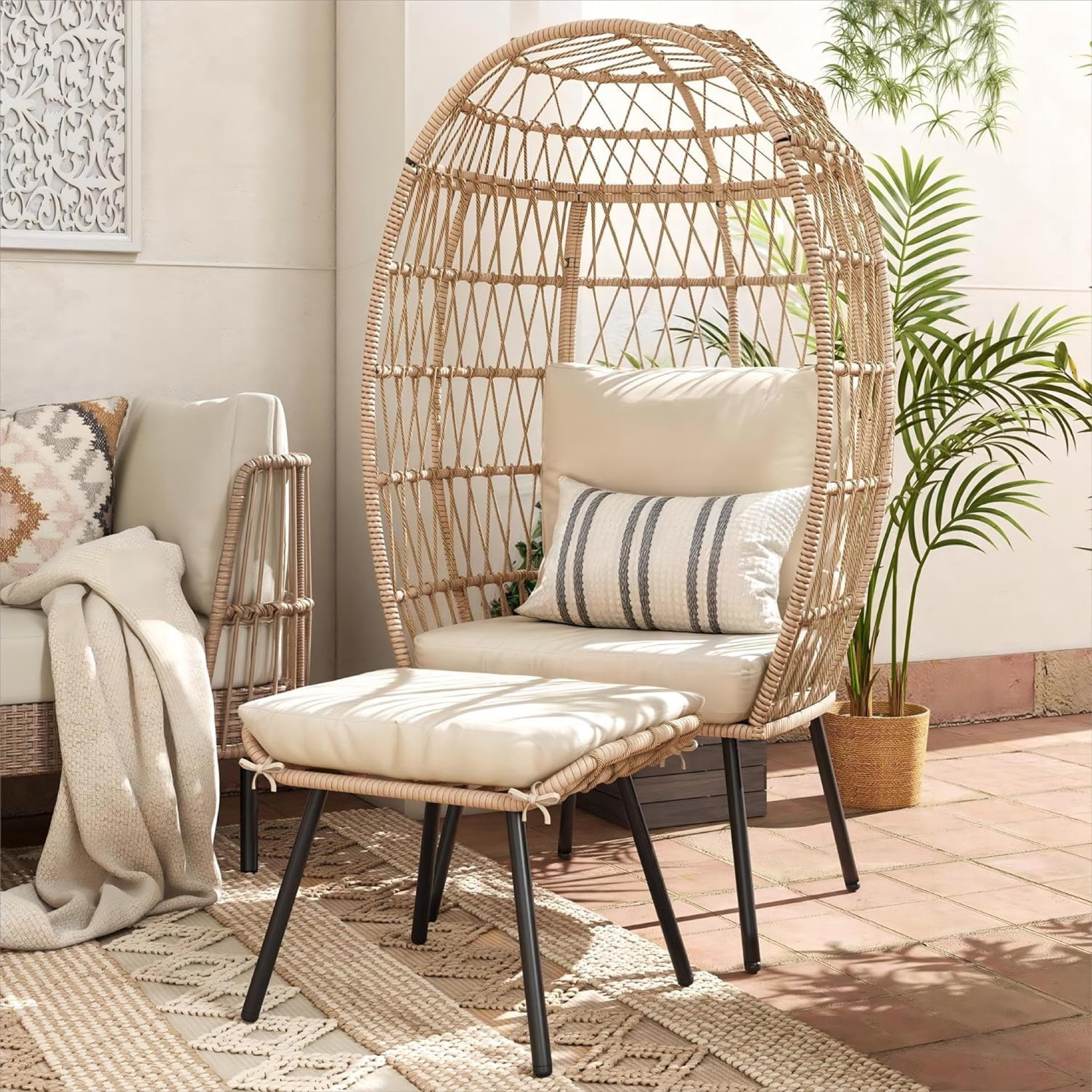 Outdoor Egg Chair with Ottoman
Beautiful outdoor furniture that looks amazing on a patio, by a pool or even by a nice large firepit. Plus it is super comfortable especially with the ottoman to prop your feet up on.
Grab Yours Here: https://amzn.to/4bf3qqe

#outdoorfurniture #outdoorliving #backyardgoals #patiofurniture #patiogoals #outdooroasis #backyardoasis #amazonhomefinds #founditonamazon #amazonfind #amazonfinds 

#LTKSeasonal #LTKSummerSales #LTKHome