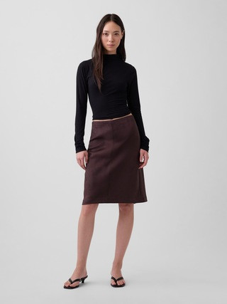 Vegan Suede Pencil Skirt | Gap (US)