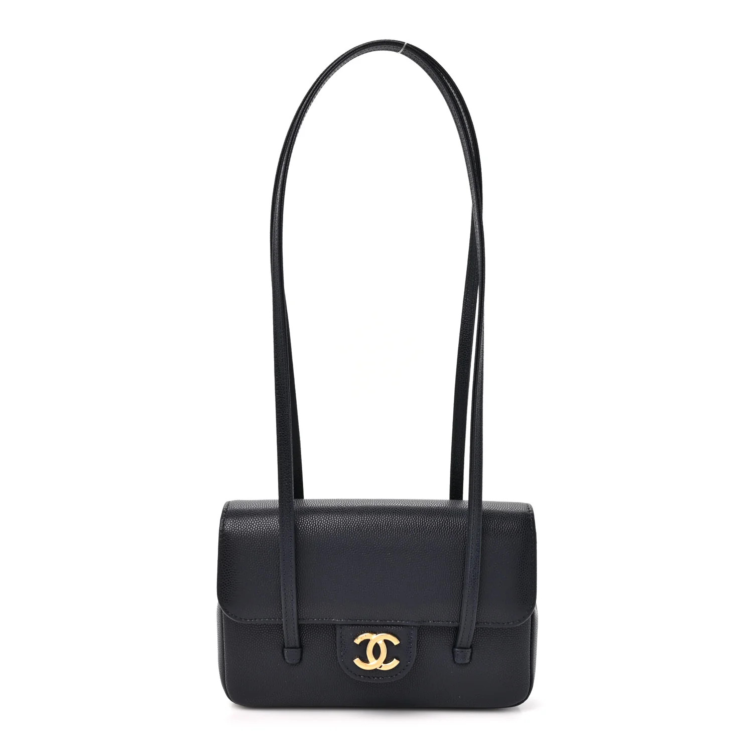 Chanel Shiny Caviar Mini Preppy Coco Shoulder Bag Dark Blue 1960408 | FASHIONPHILE (US)