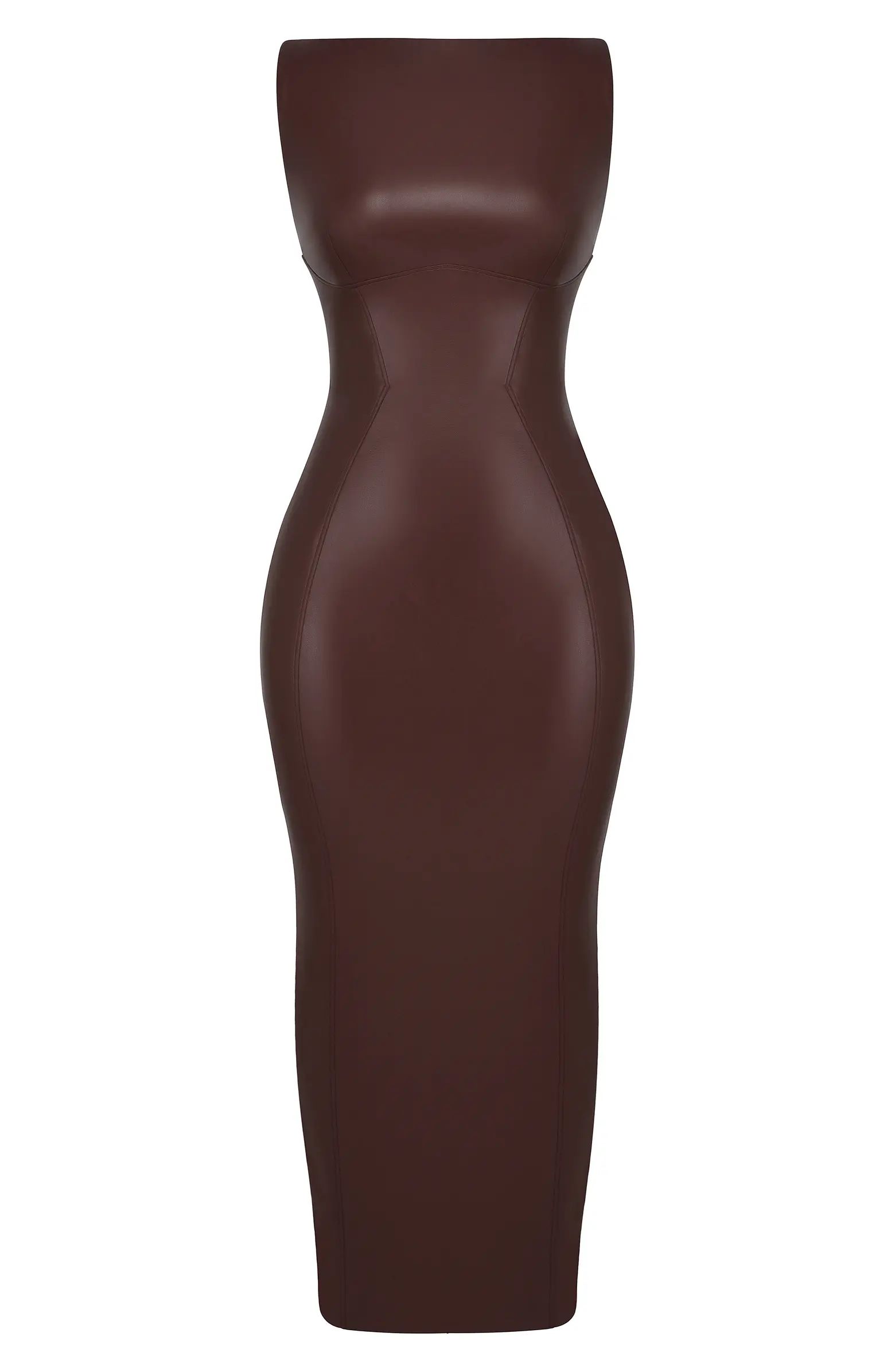 Sahara Faux Leather Body-Con Maxi Dress | Nordstrom
