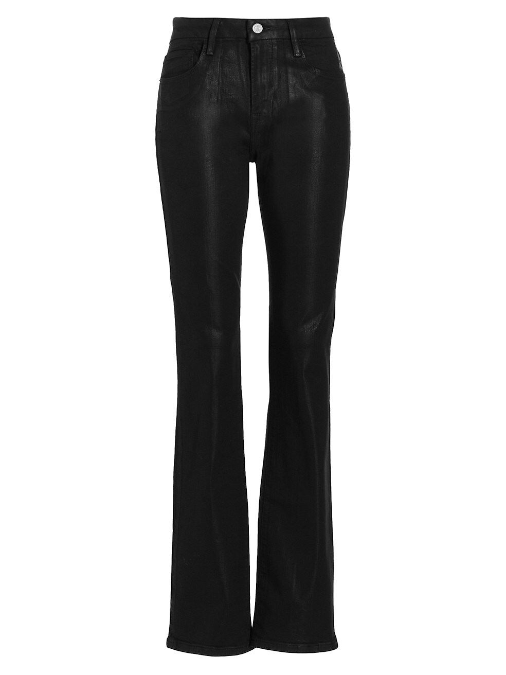 Frame Le Mini Boot Mid-Rise Coated Jeans | Saks Fifth Avenue