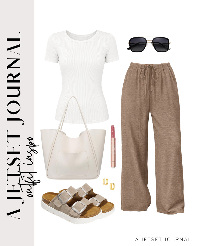 Another outfit is pairing a crewneck shirt with wide-leg pants from Sampeel. You’ll love the extra height these Project Cloud platform sandals provide. Grab this stylish tote and apply Tarte Maracuja Juicy Lip Plum to finish the look.

#LTKSeasonal #LTKSaleAlert #LTKTravel
 

 