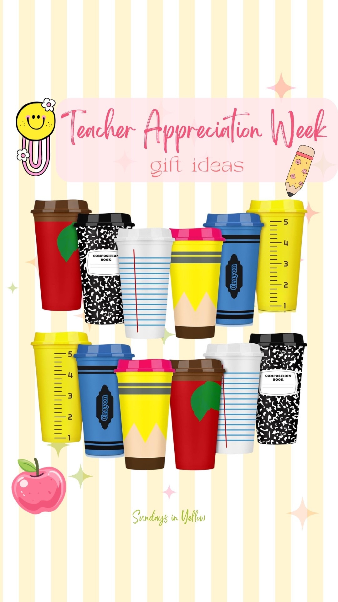Teacher Appreciation Week gift ideas. Fill this with candy, a gift card, flowers… so many possibilities 



#LTKKids #LTKmomlife