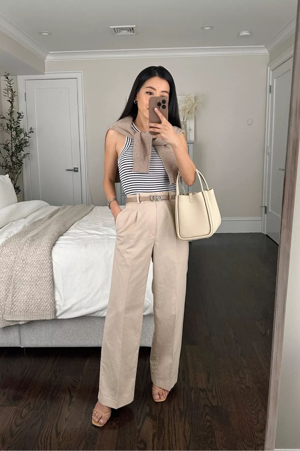 Stretch Crepe Pleated Wide Leg Pant curated on LTK