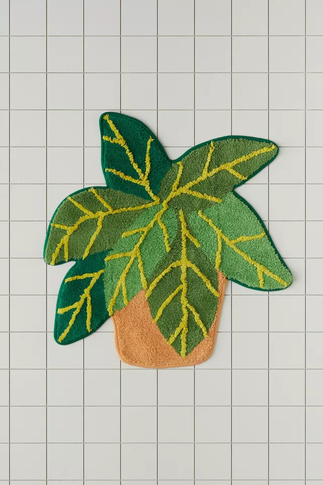 Potted Plant Bath Mat | Urban Outfitters (US and RoW)