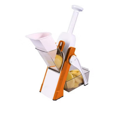QuickBite Multifunctional Manual Vegetable Slicer with 30 Different Cuts, Orange | Target