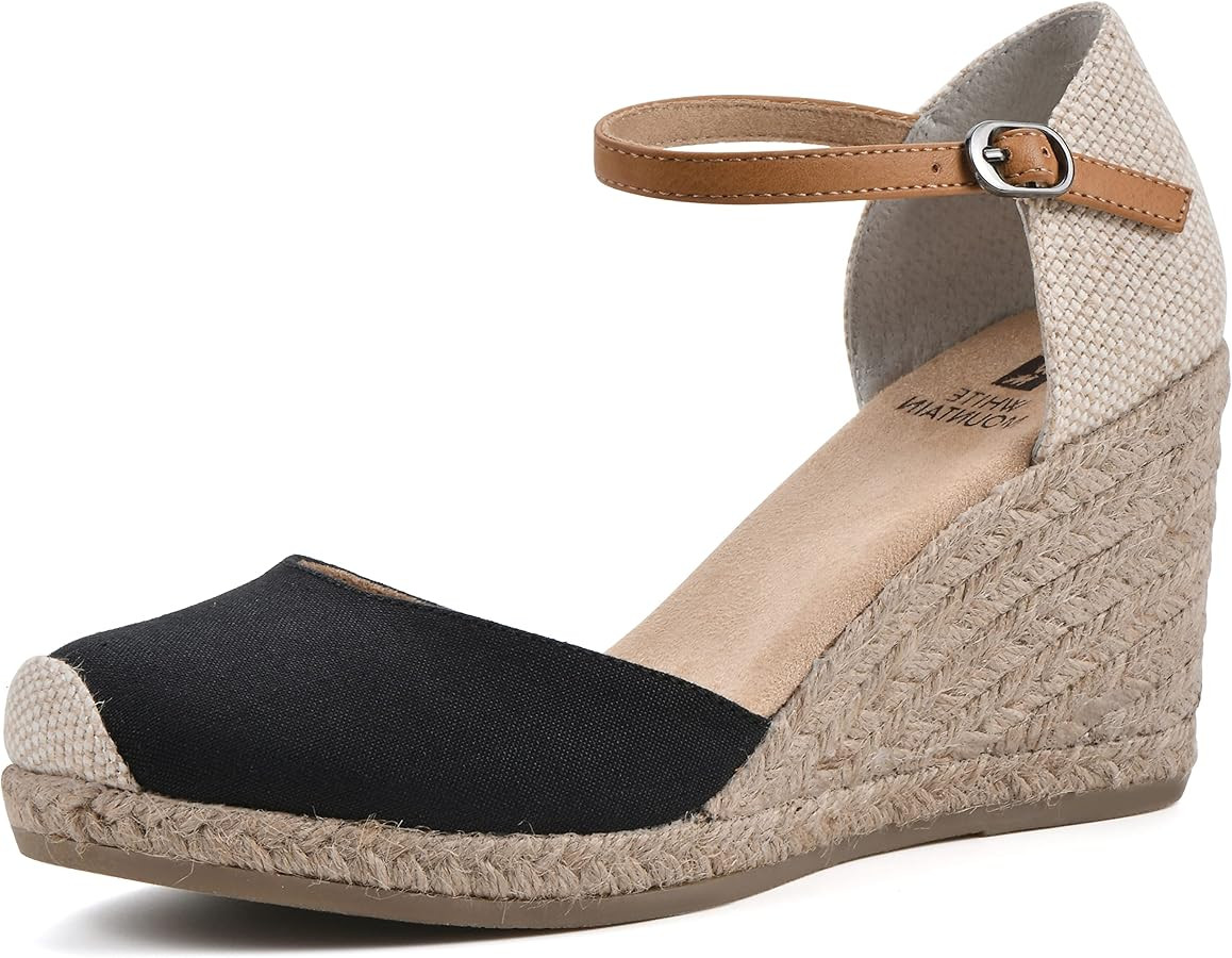 WHITE MOUNTAIN Women's Mamba Espadrille Wedge Sandal | Amazon (US)