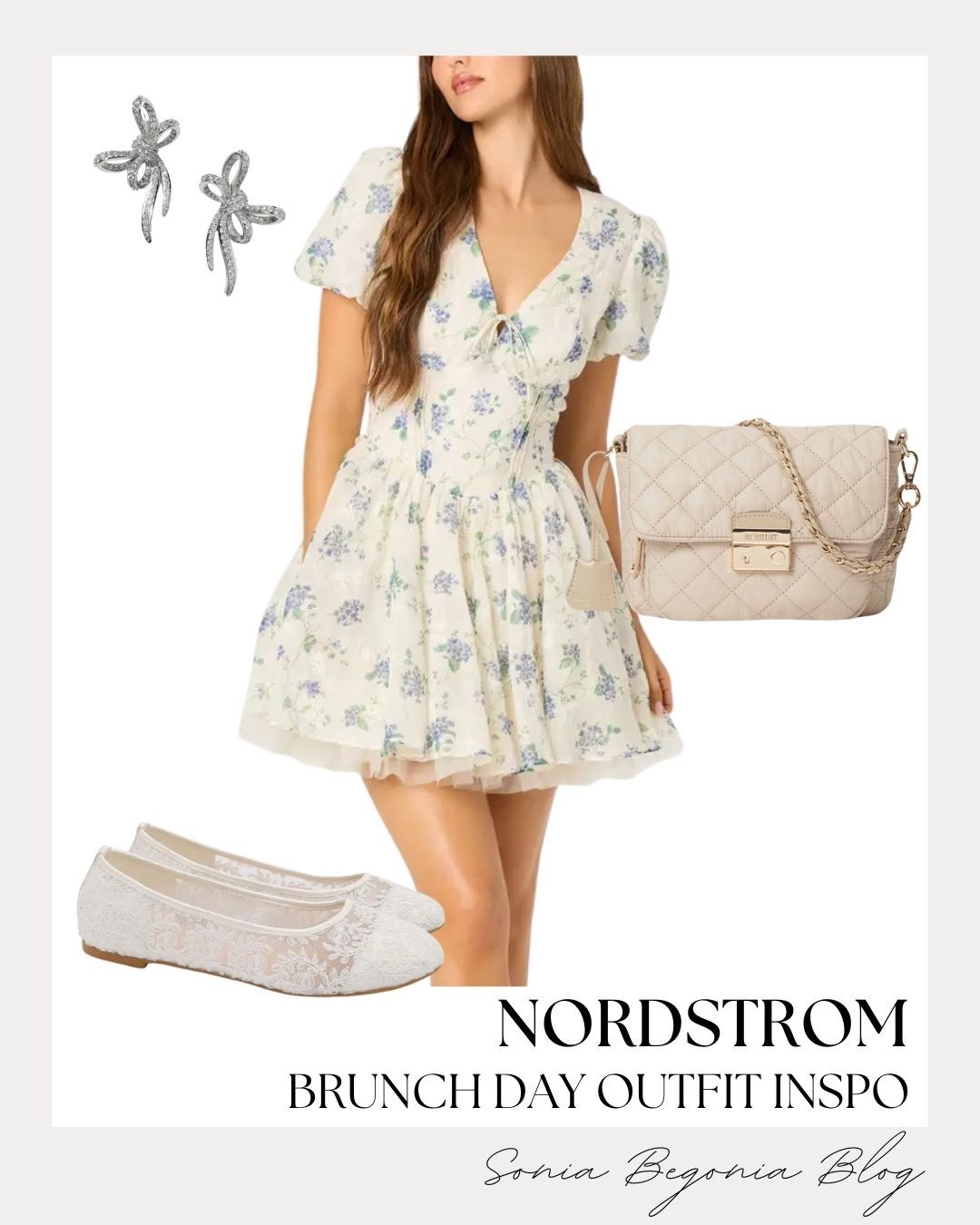 I’m obsessed with this charming Nordstrom brunch day outfit inspiration! 🌸

Styling a floral puff-sleeve mini dress with lace ballet flats, a quilted cream crossbody bag, and sparkling bow earrings creates the ultimate romantic look. ✨

#LTKunder100 #LTKfit #LTKshoecrush #LTKstyletip #Nordstrom #BrunchOutfit #FloralDress #BalletFlats #CoquetteAesthetic #OutfitInspo

#LTKSeasonal #LTKootd