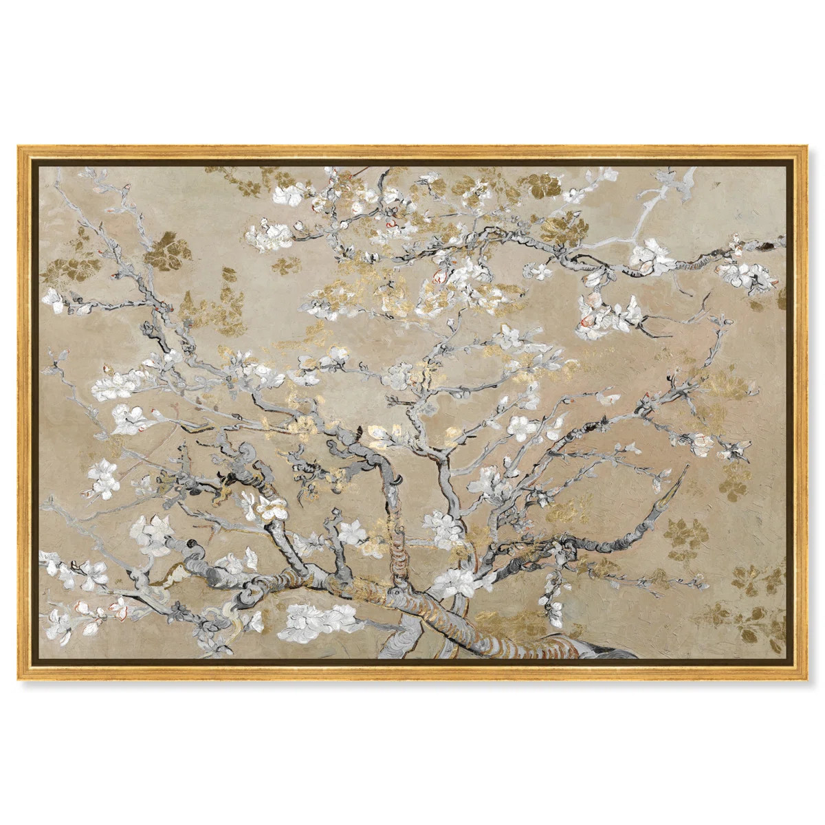 " Van Gogh In Gold Blossoms Inspiration " by Oliver Gal | Wayfair North America