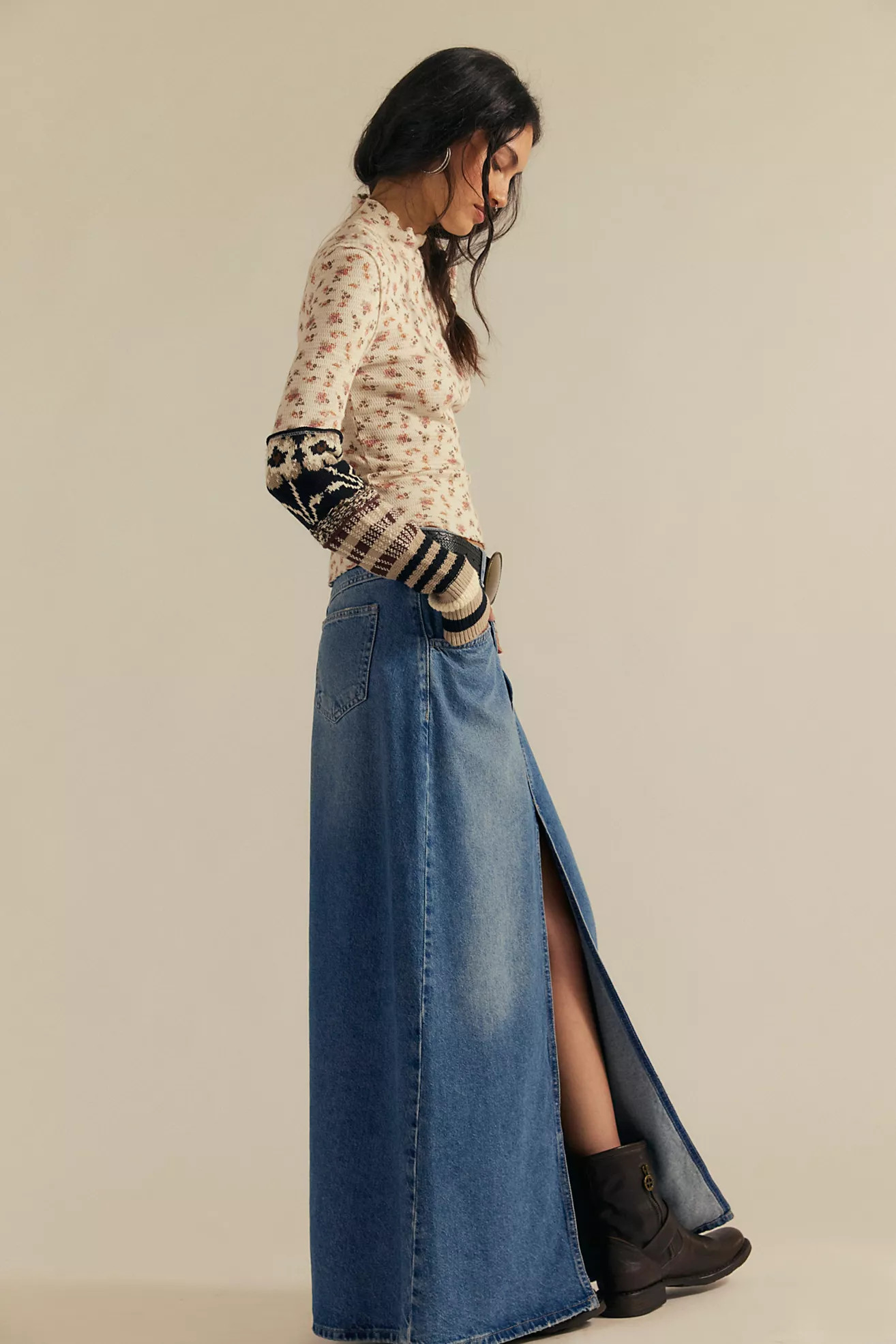 We The Free Come As You Are Denim Maxi Skirt | Free People (Global - UK&FR Excluded)
