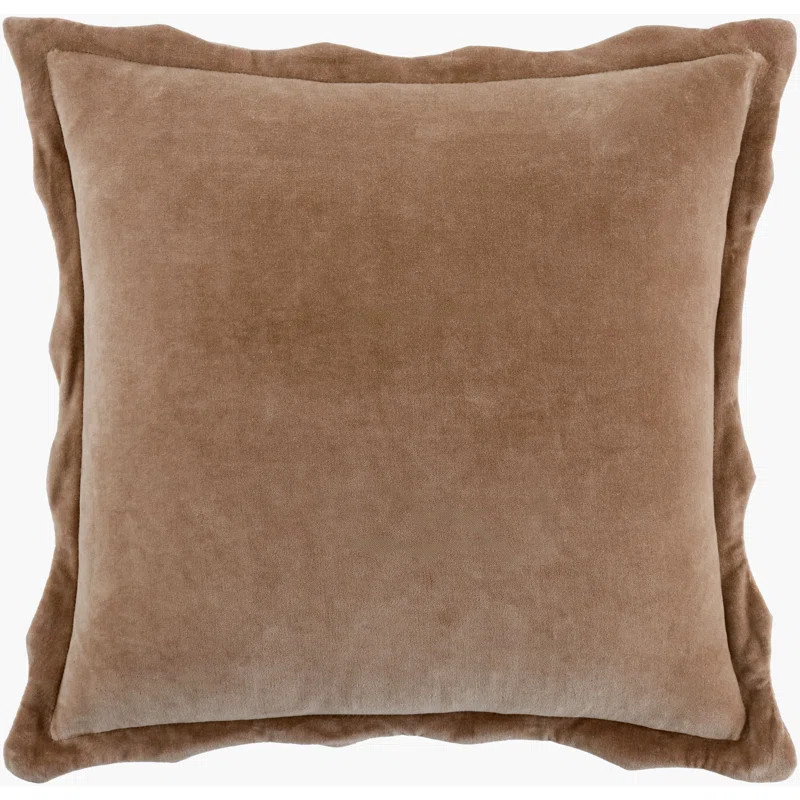 Collier Scalloped Edges Cotton Reversible Throw Pillow | Wayfair North America