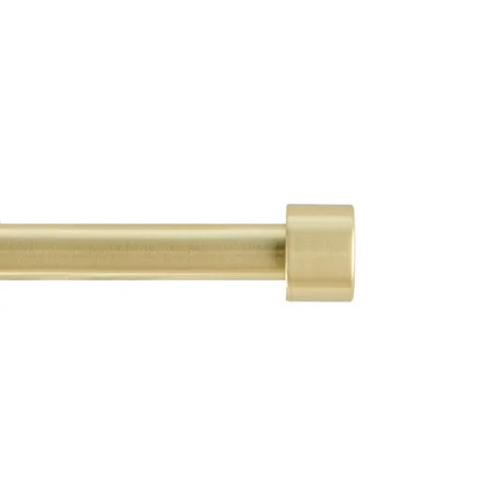 Mainstays 3/4" Gold End Cap Adjustable Single Curtain Rod Set, 30-84" | Walmart (US)