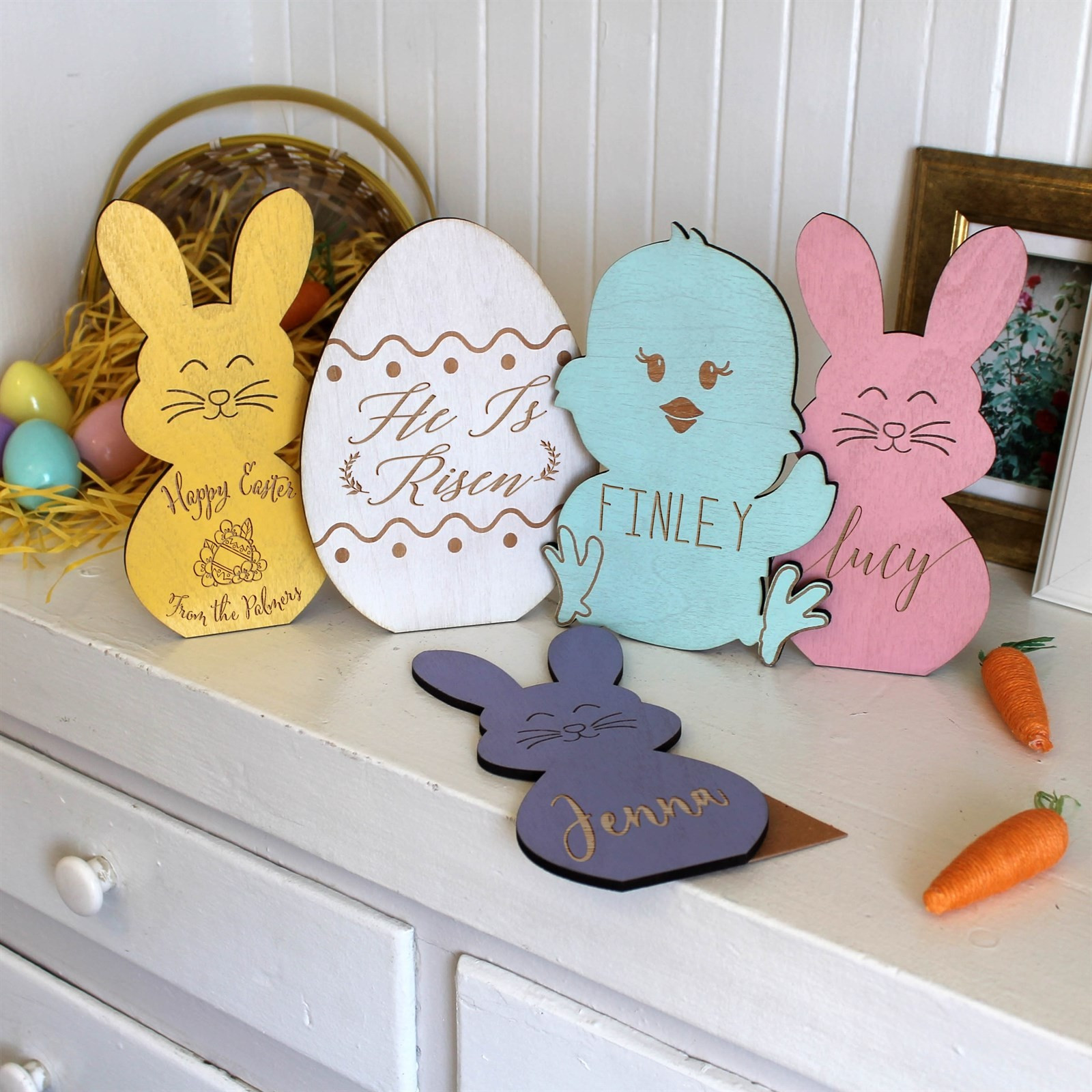 Personalized Easter Wood Signs | Jane