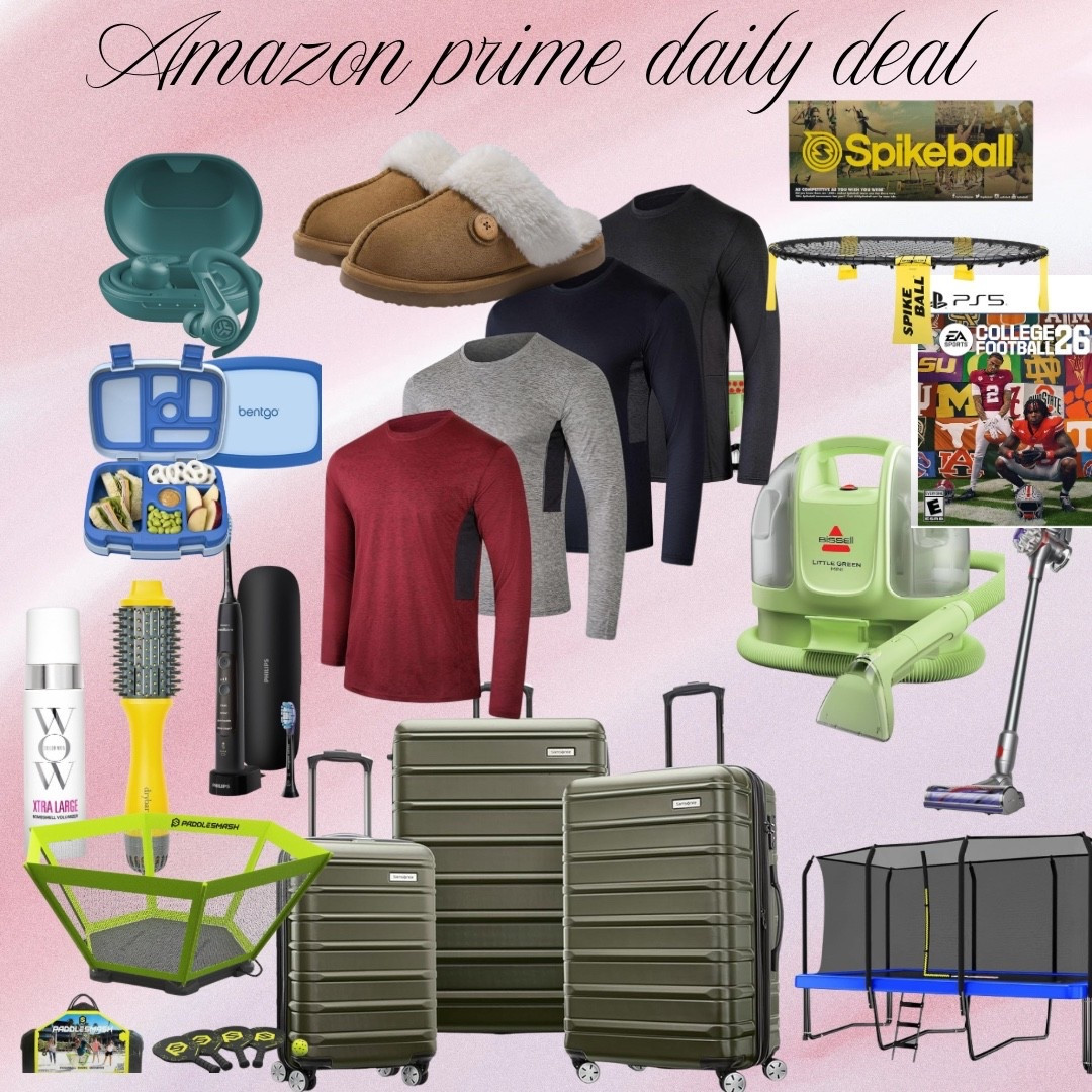 Prime day daily deals! #amazon #primeday #primedaydeals #luggage #beauty #outdoorgames #homeessentials #dyson #trampoline

#LTKSaleAlert #LTKFindsUnder100 #LTKFamily