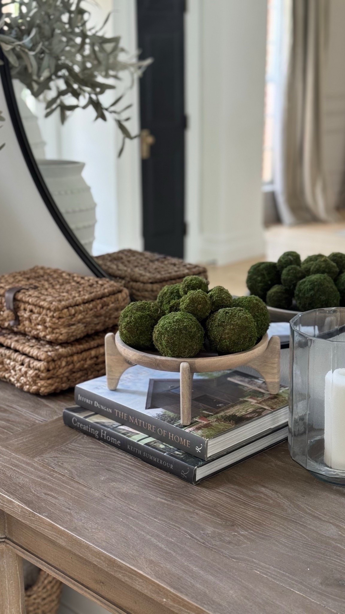 wood bowl styled on my console table! 
#LTKautumn 

#LTKSeasonal #LTKHome