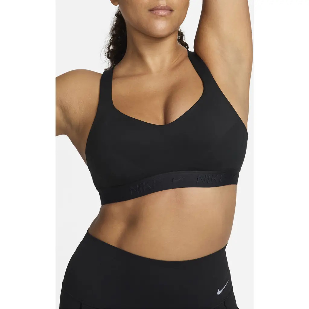Nike Indy Dri-FIT High Support Sports Bra in Black/Black/Black at Nordstrom, Size Small | Nordstrom