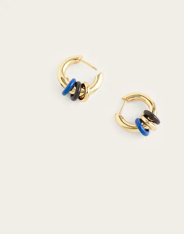 Triple-Ring Huggie Hoop Earrings | Madewell