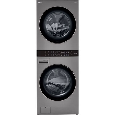 LG WashTower Gas Stacked Laundry Center with 4.5-cu ft Washer and 7.4-cu ft Dryer (ENERGY STAR) | Lowe's