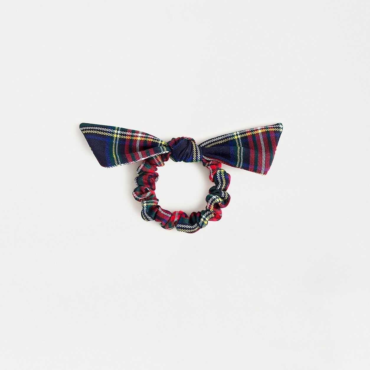 Bow scrunchie in Stewart tartan | J.Crew US