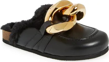 JW Anderson Chain Link Faux Fur Lined Loafer Mule | Nordstrom | Nordstrom Canada