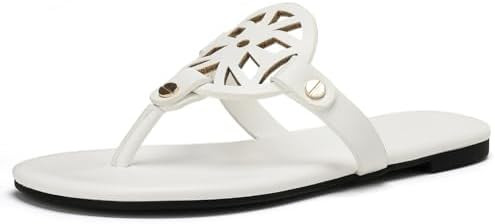 Stratuxx Kaze Flip Flops for Women with Memory Foam, Women's Flat Sandals Dressy Slide Sandals Co... | Amazon (US)