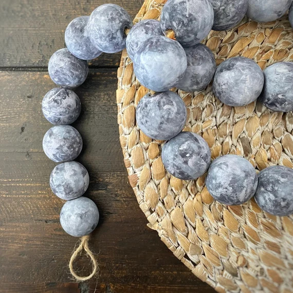 XL Wood Bead Garland 1.5 Chunky HUGE 38mm | Etsy | Etsy (US)