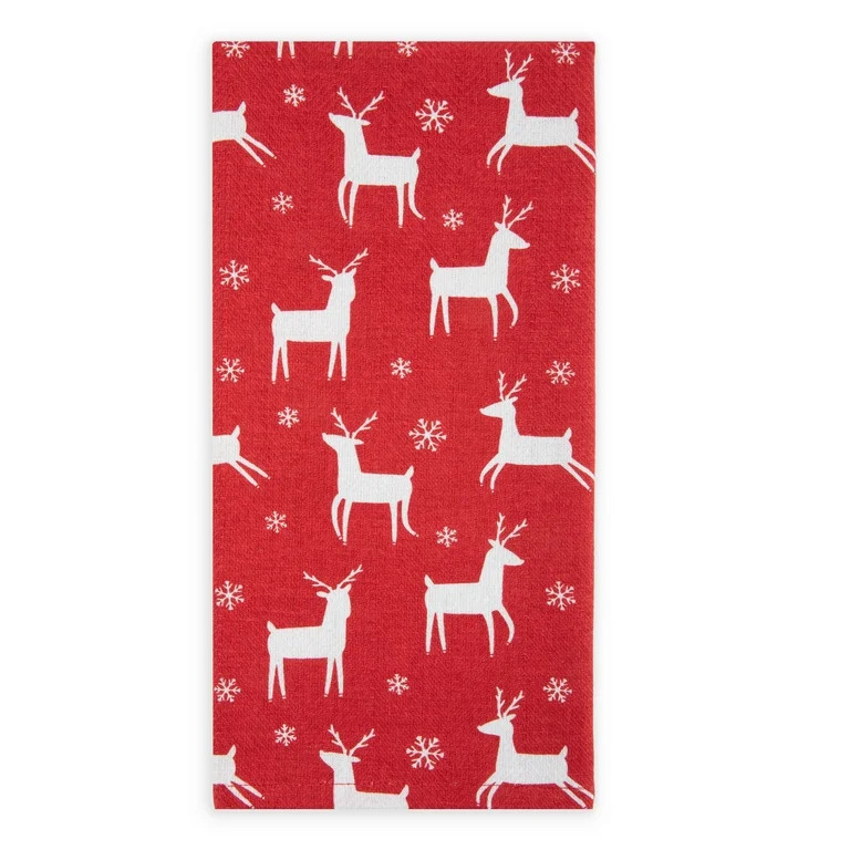 Holiday Time Kitchen Towel Reindeer | Walmart (US)
