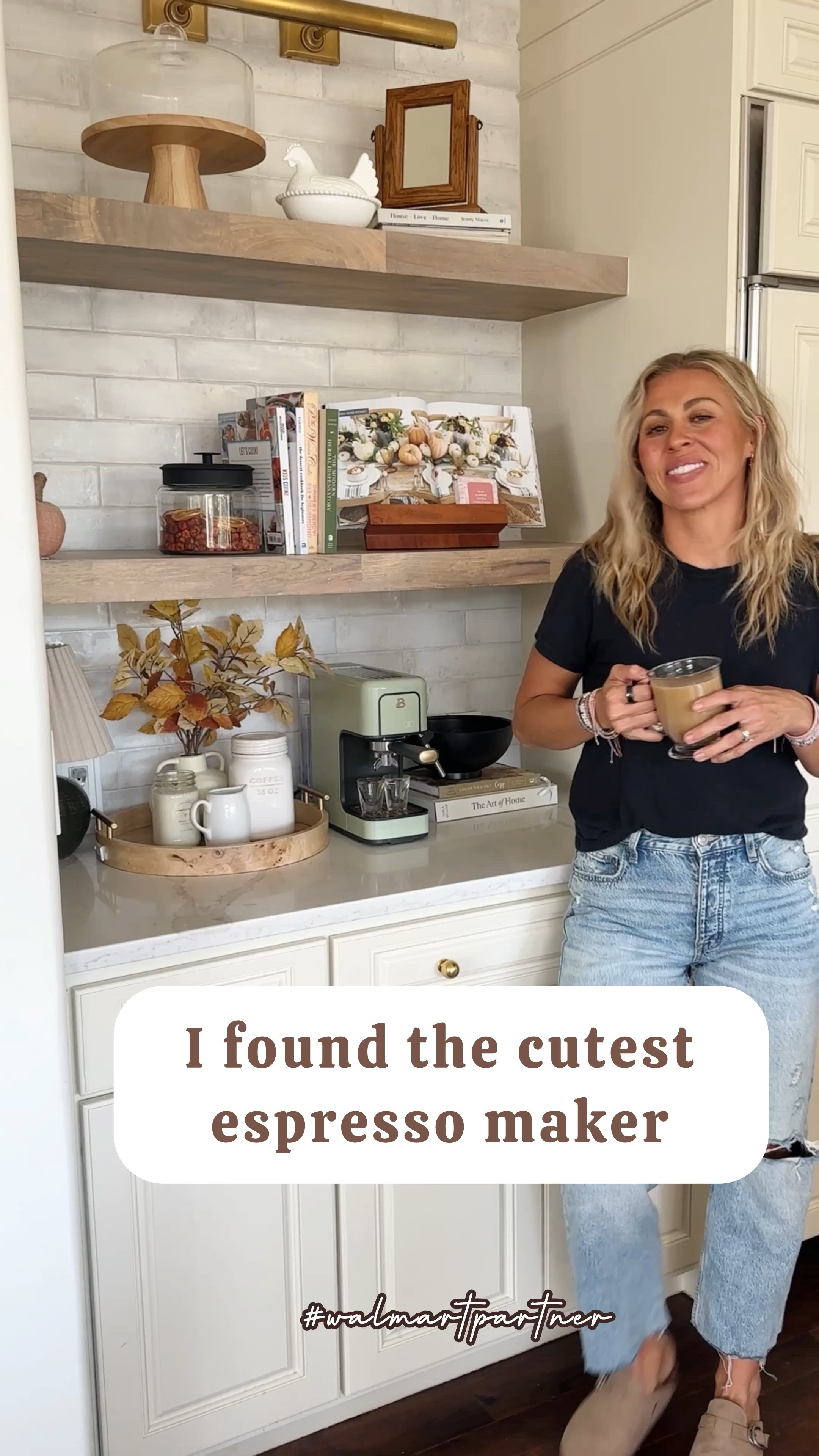 I’ve officially found the cutest little espresso maker from @walmart! If you love making coffee at home, you’ll definitely want to check this one out. This guy makes a perfect latte, Americano or any fun espresso drink you can imagine up. The blue color is on sale right now!! #walmartpartner #walmartdeals

Sarah Joy, home finds, kitchen finds, coffee maker, Walmart home, Walmart deals, sale finds, counter decor 

#LTKFindsUnder50 #LTKHome #LTKSaleAlert
