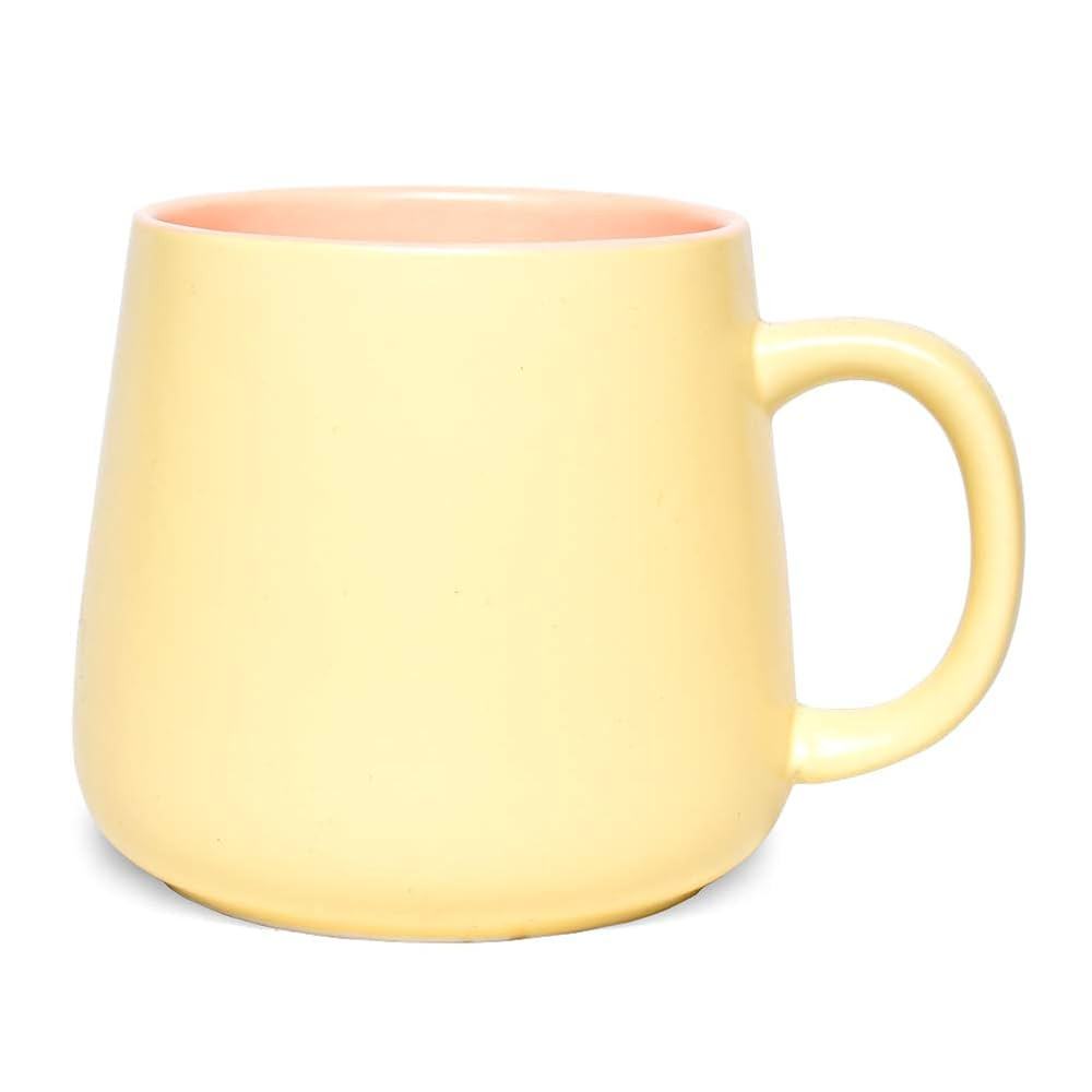 Bosmarlin Matte Ceramic Coffee Cute Mug, Tea Cup for Office and Home, 15 oz, Dishwasher and Micro... | Amazon (US)