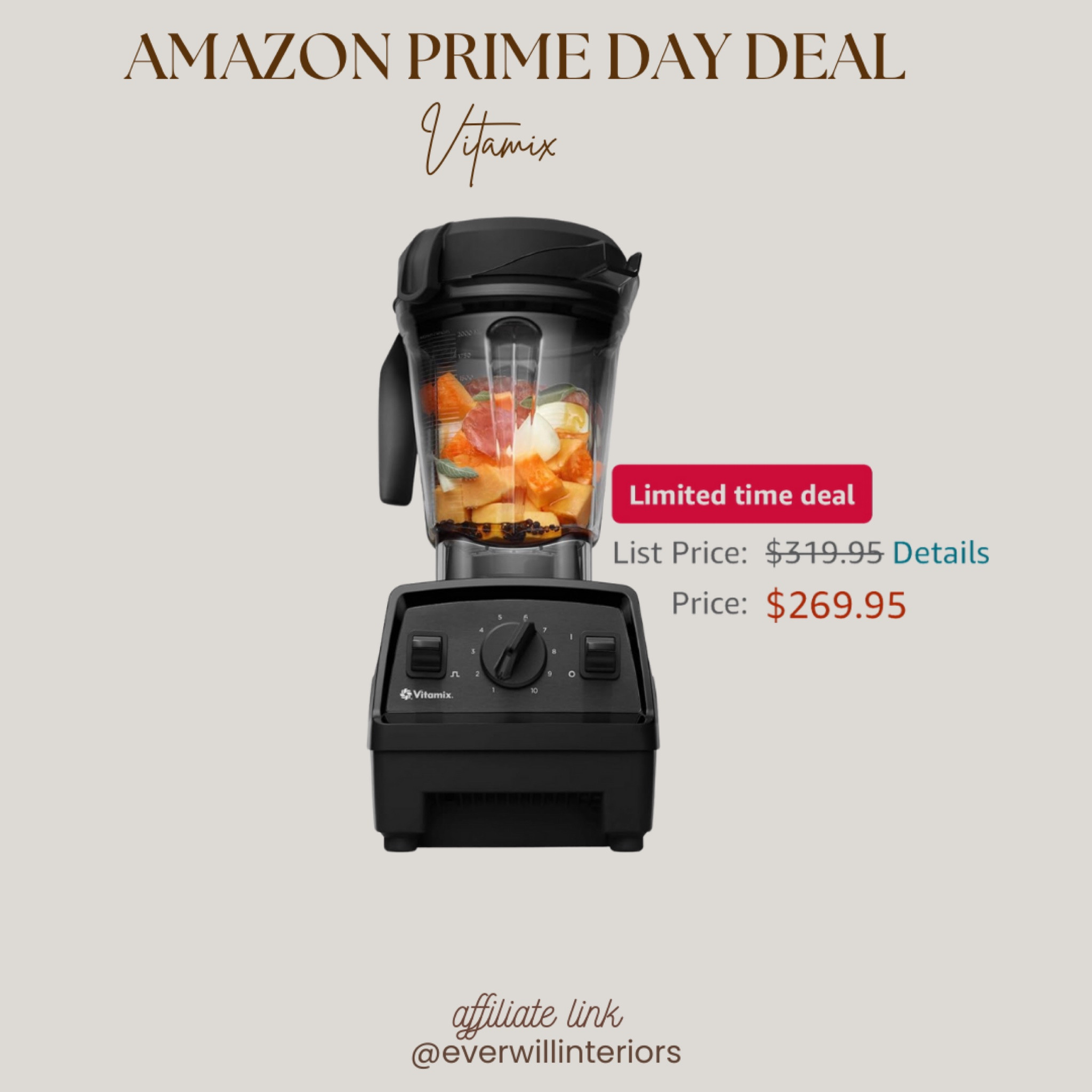 Love my vitamix! Definitely my favorite blender I’ve purchased!


#amazonprimedayfinds #primeday #vitamix #vitamixdeal #vitamixonsale #homedecorprimeday #amazonprimebigdeals #amazonprime #amazonprimeday

#LTKSaleAlert #LTKHome #LTKxPrimeDay
