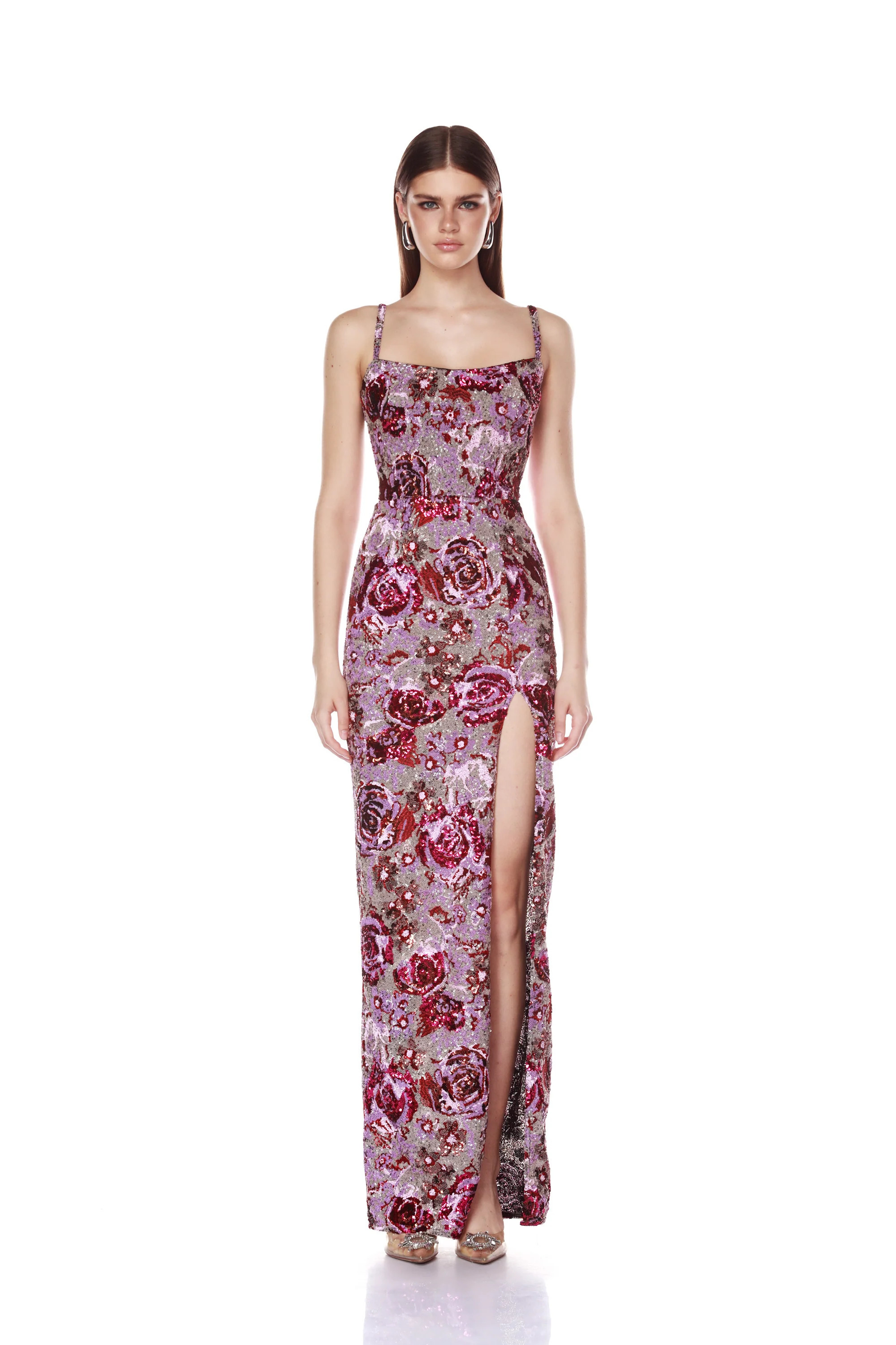 Allegra Pink Multi Maxi Dress | Bronx and Banco