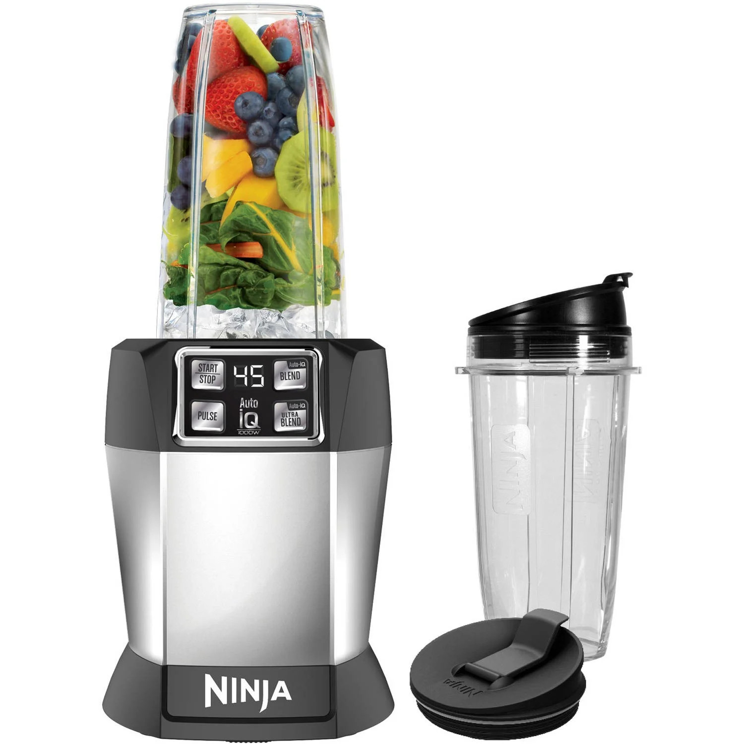 Ninja Nutrient Extraction Single Serve Blender with Auto IQ Technology (Renewed) - Walmart.com | Walmart (US)