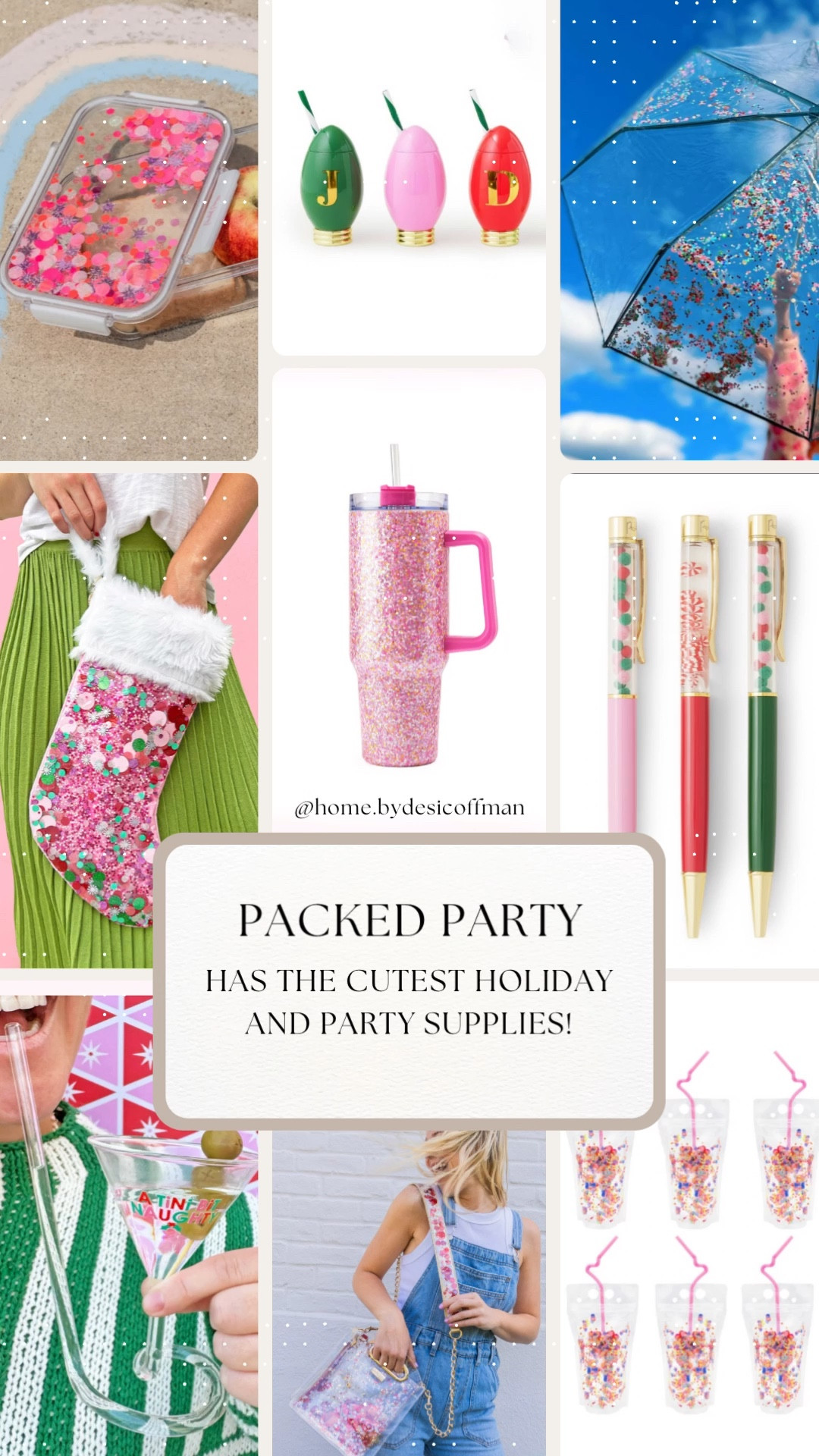 Have you ever heard of Packed Party? They make me want to throw a party because their products are so fun! From holidays to birthdays, they got you covered for a unique party experience. 

#packedparty #partysupplies #holidayparty #birthdayparty #fungifts #confetti #sparkle 

#LTKGiftGuide #LTKParties #LTKHoliday