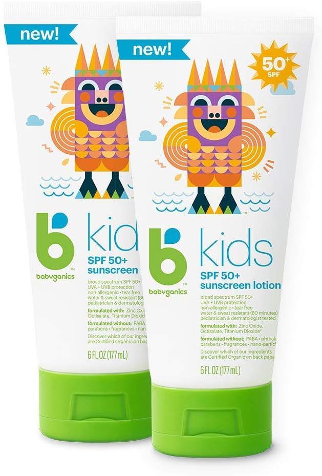 Babyganics SPF 50 Kids Sunscreen Lotion UVA UVB Protection | Water & Sweat Resistant |Non Allerge... | Amazon (US)