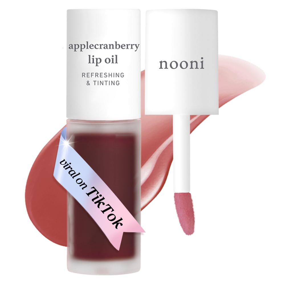NOONI Korean Lip Oil - Applecranberry | Long-Lasting, Moisturizing, Plumping, Revitalizing for Dr... | Amazon (US)