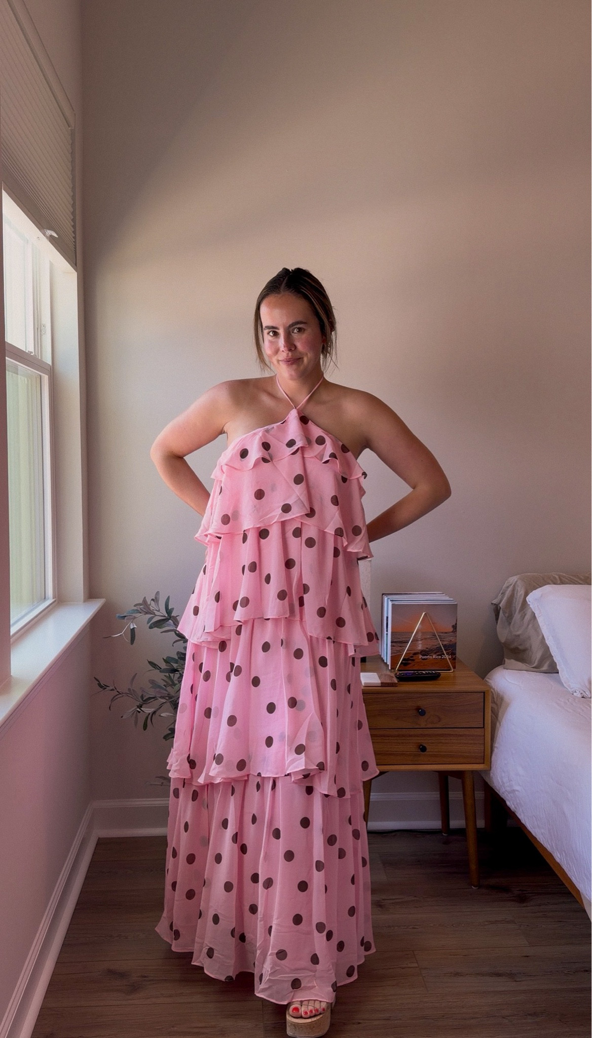 Spring dress, polka dot dress, baby shower dress, brunch dress 💖 I’m wearing size S

#LTKootd