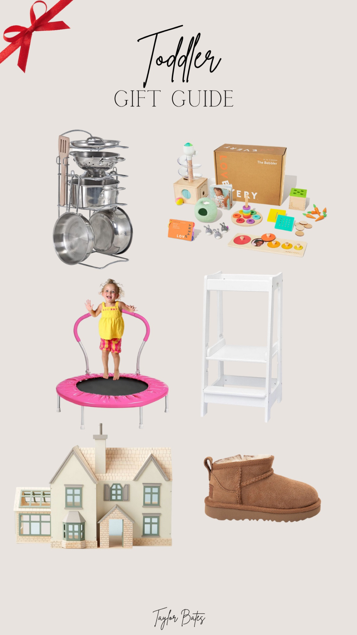 Toddler Gift Guide 

Toddler Kitchen - Lovevery Play Kit - Trampoline - Toddler Trampoline - Kitchen Helper - Doll House - Hearth and Hand - Ugg - Toddler Gifts - Gifts for Kids - Holiday - Christmas 

#LTKHoliday #LTKGiftGuide #LTKSeasonal