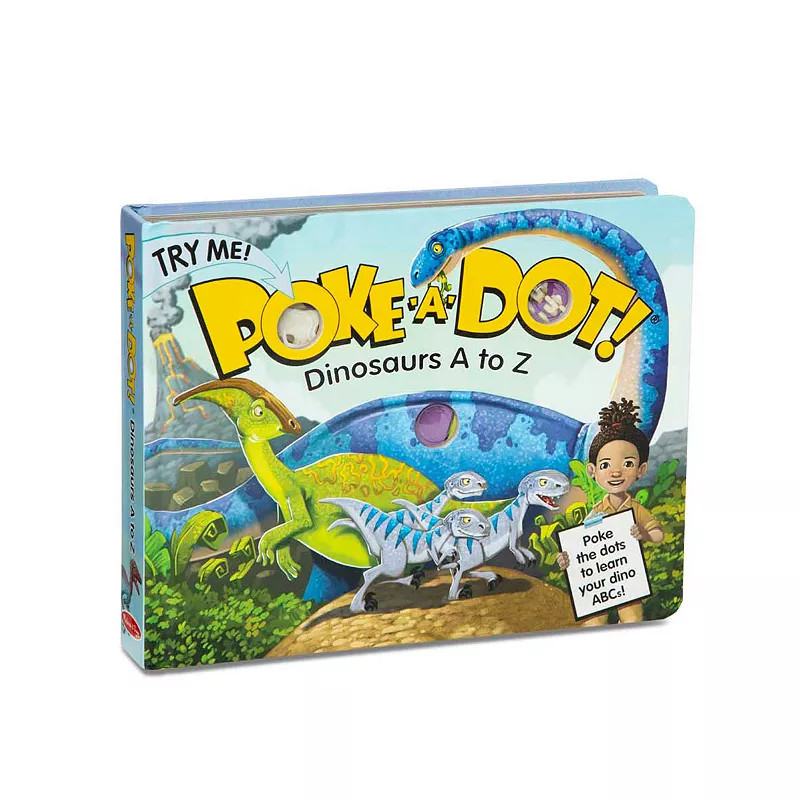 Melissa & Doug Children's Book - Poke-A-Dot: Dinosaurs A to Z, Multi | Kohl's