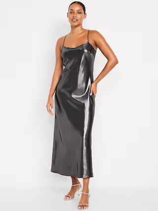 Shine Satin Maxi Dress | Old Navy (US)