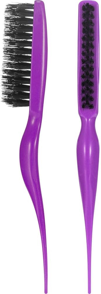 2 Pieces Boar Bristle Brush Comb Hair Teasing Brush for Women Men Salon Boar Nylon Bristle Beauty... | Amazon (US)