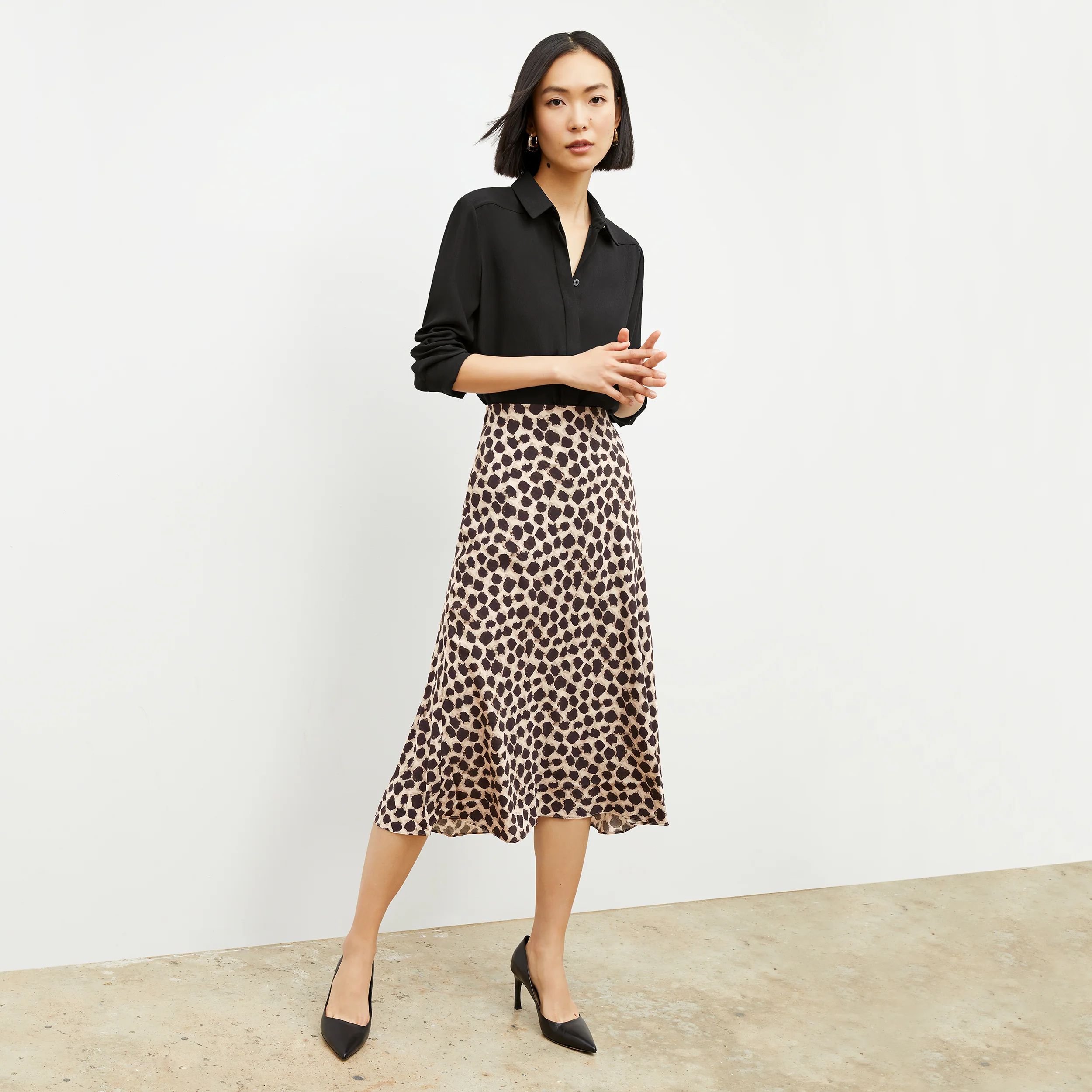 The Orchard Skirt - Washable Silk | MM LaFleur