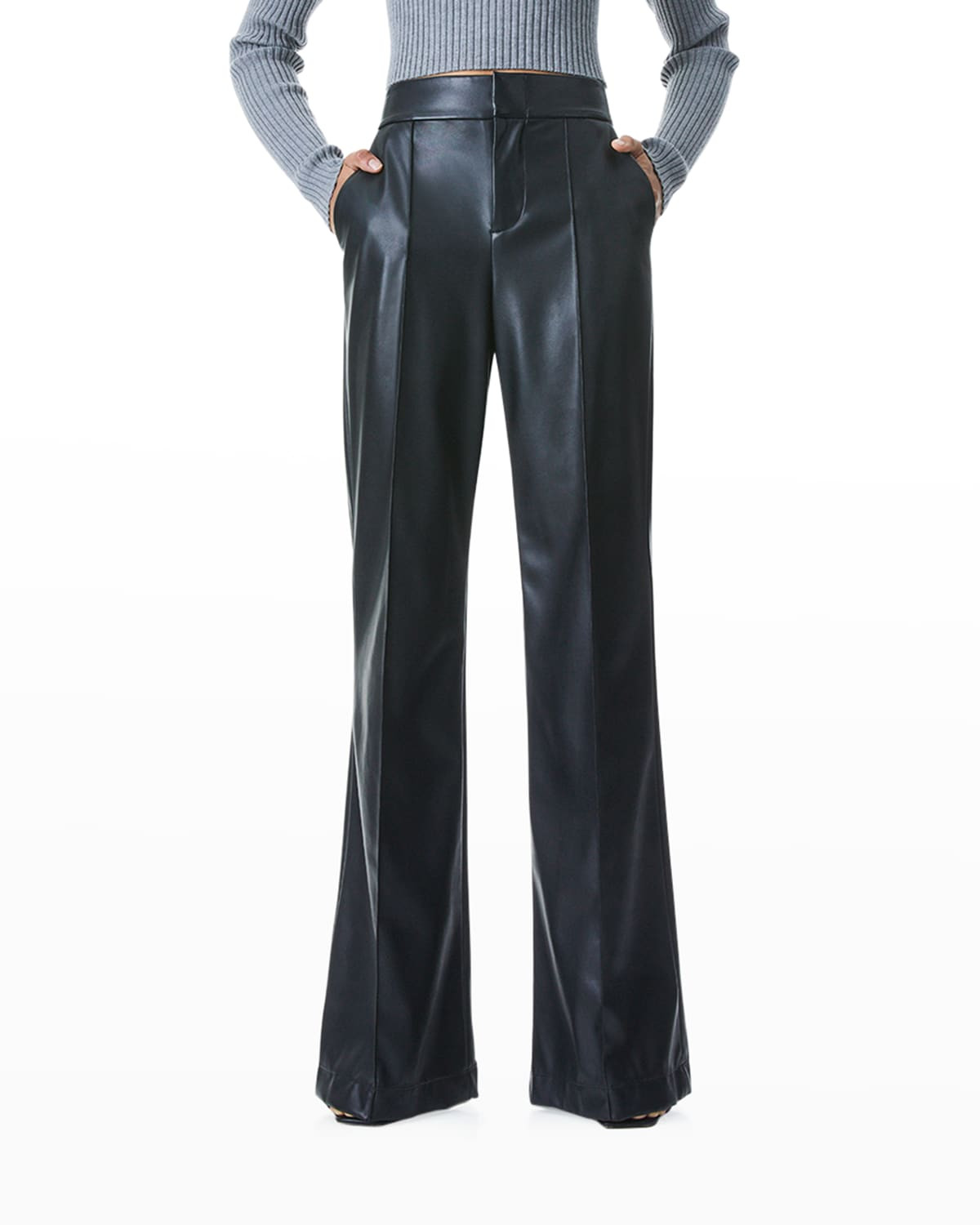 Dylan High-Waist Faux-Leather Pants | Neiman Marcus